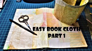 Easy Book Cloth!  Pt 1!: Wrap a Junk Journal Cover! Step by Step Tutorial! Paper Outpost screenshot 4
