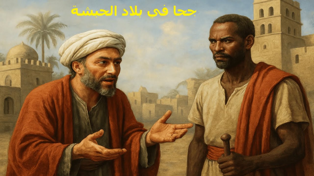 قصص جحا قبل النوم قصة ممتعة جداً عندما زار جحا بلاد الحبشة