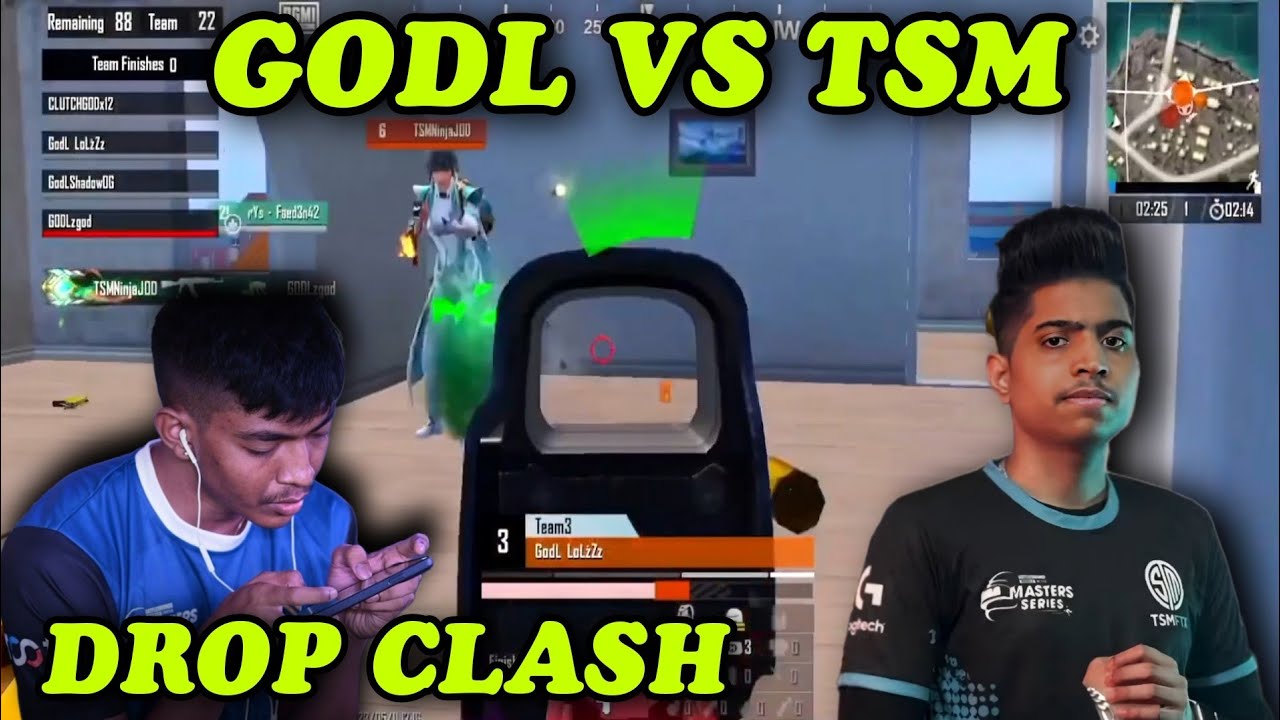 GODLIKE VS TSM | 🚨DROP CLASH 🚨 | 4 V 4 | SHADOW 1 V 2 | LOZZ VS NINJA JOD 🔥
