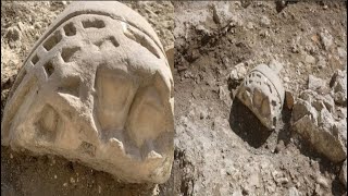 FRAGMENT OF GIANT ROMAN STATUE UNCOVERED IN CHERSONESOS