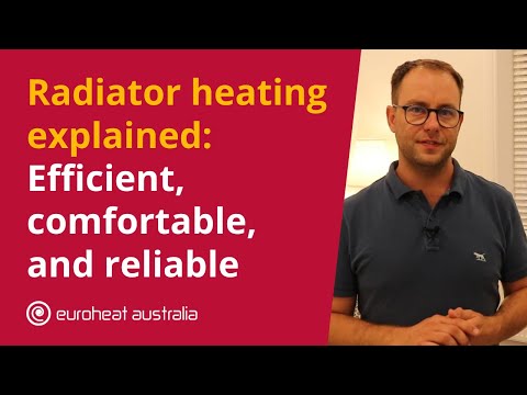 Phil from Euroheat explaining how a radiator heating system works in a Fremantle home