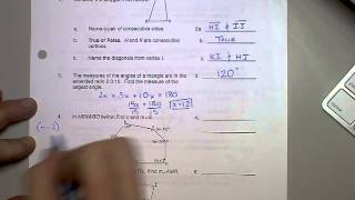 Geometry Unit 4 Exam Review pg 1