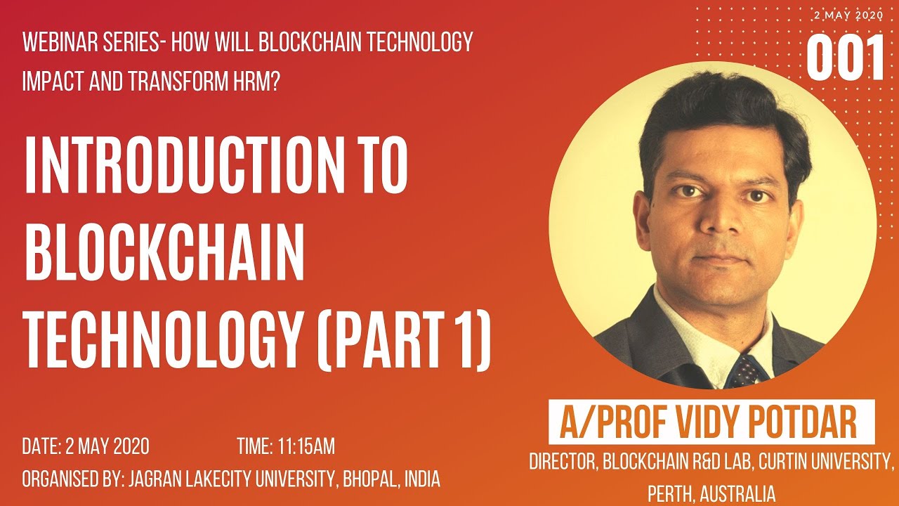 Introduction to Blockchain Technology - Part 01 - YouTube