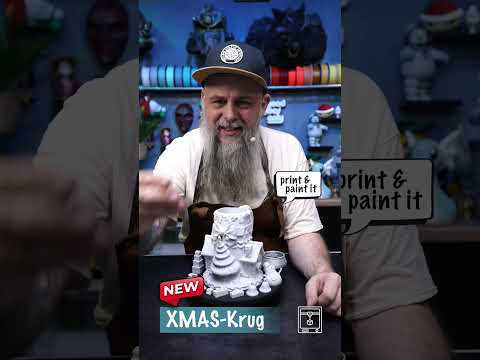 Xmas Lebkuchenkrug STL #3ddruck #3dprinting #nobufil #3dprint