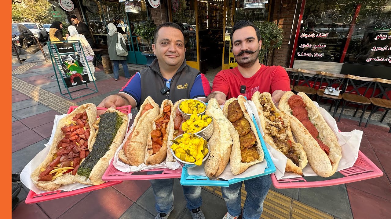 یکی از بهترین اغذیه های سنتی تهران رو پیدا کردم😍👇اغذیه مقدم🍳🌭از 6 صبح صبحانه تا شام