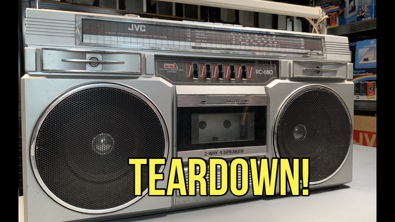 JVC RC 680V Radio Cassette Service (Part 1). Rare Boombox Repair YouTube
