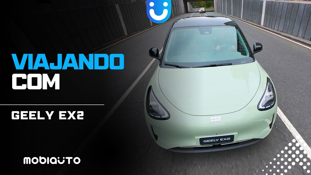 TESTE REAL DE VIAGEM COM UM CARRO ELÉTRICO BARATO: Geely EX2