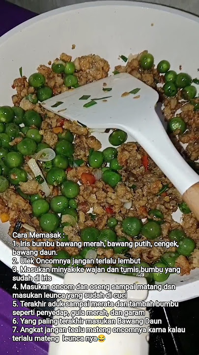 Tumis sambel Oncom & Leunca#fyp #tumisleunca #masakancepat #belajarmasakyuk #masaklagi