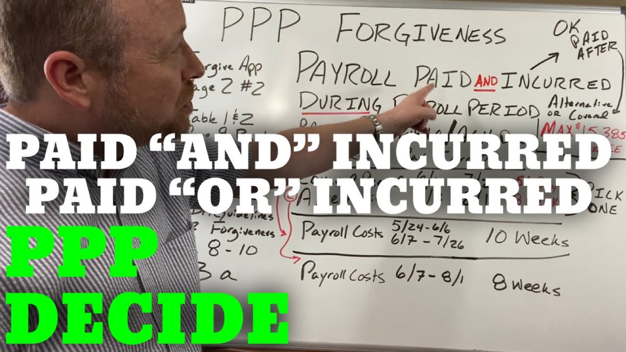 PPP Qualified Expenses Paid Incurred Does and Matter What About