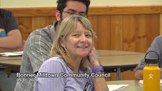 Bonner Milltown Community Council May 11, 2026