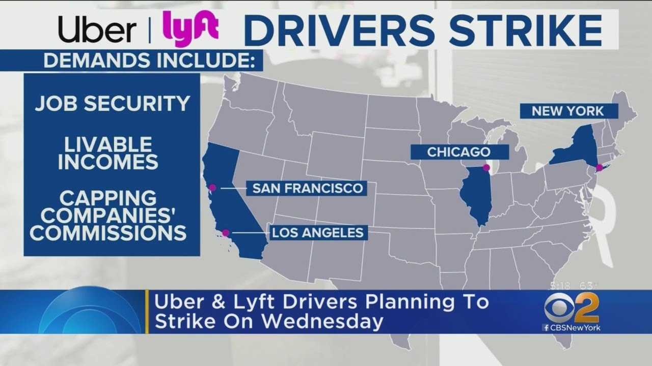 Uber, Lyft Drivers Planning Strike On Wednesday - YouTube