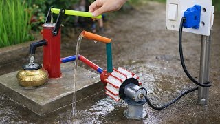 Diy mini water pump science project // Tap water pump #waterpump
