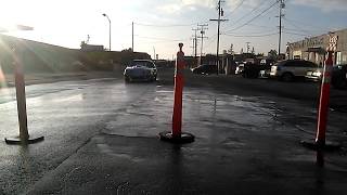 Hollywood Stunt Driver in Foxbody Mustang GT doing 90 slide