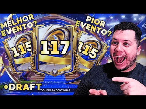 MEU PRIMEIRO 117! Fiz o DRAFT do TOTY e ganhei o MELHOR JOGADOR do evento! FC MOBILE 26