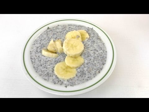 Chia Samen Rezepte - Chia Pudding selber machen mit Chia Samen Banane