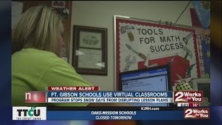 Ft. Gibson School Use Virtual Classrooms