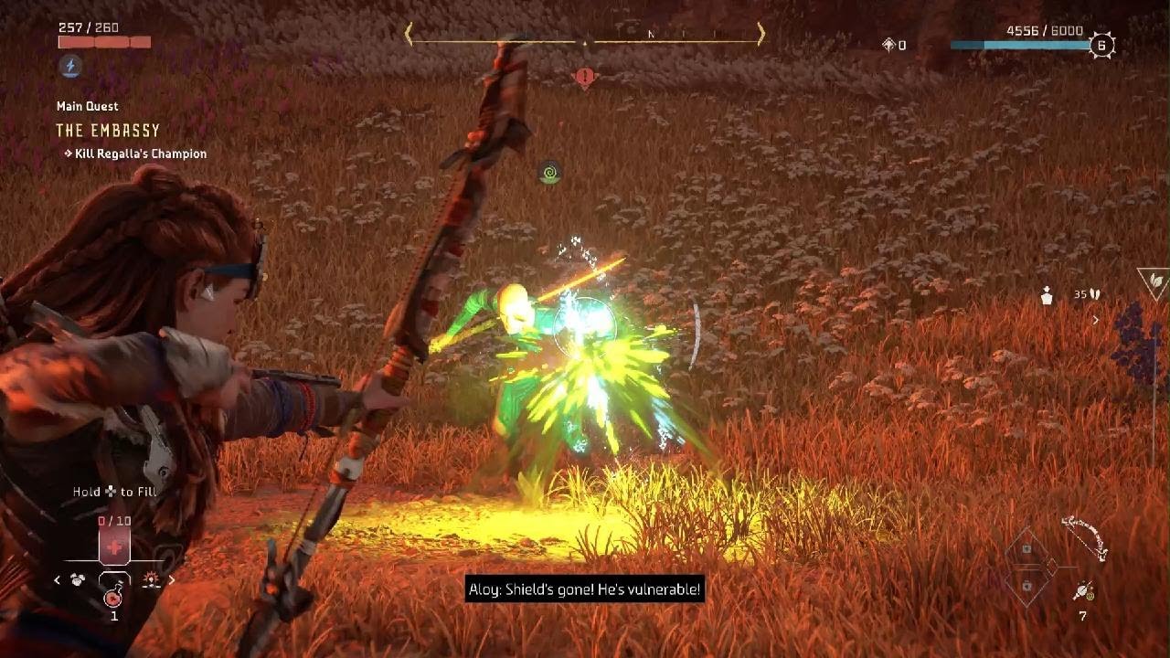 Horizon Forbidden West - The  Embassy - Boss fight Grudda