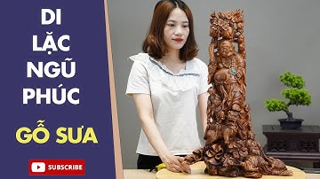Tượng Di Lặc Ngũ Phúc Gỗ Sưa - Xưởng Tượng Gỗ