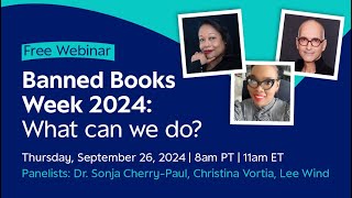 Banned Books Week Webinar: What can we do