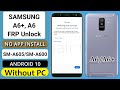 Samsung Galaxy A6 /A6 FRP Bypass/Google Lock Remove App Not installed Without PC 2021- FRP Bypass DM