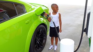 Ayden Drives His Dad&#39;s Fast Car For The FIRST TIME + He Gets His Dream VIDEO GAME!