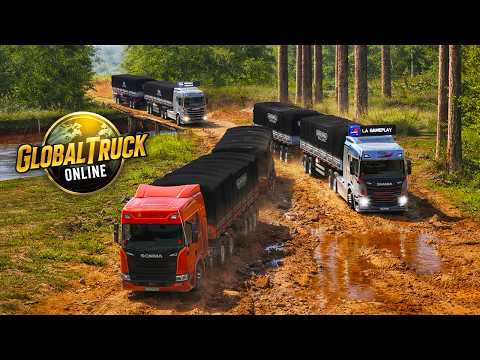 GLOBAL TRUCK ONLINE - PERIGO O NOVO RODOTREM NA PIOR ESTRADA