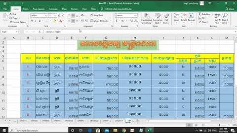 ការព្រីន(Print)ឯកសារExcel 2020កុំអោយដាច់