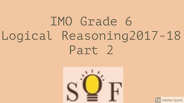 Olympiad question paper-Grade 6-Logical Reasoning- Part 2