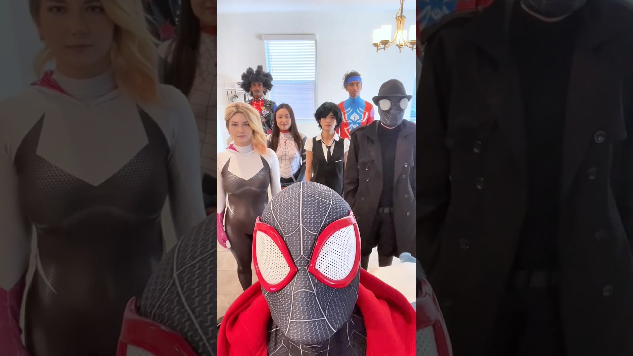 Spider-Fam Training Montage 🕸️ #spiderman #spiderverse #cosplay