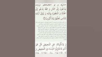 سوره مبارکه بقره ادامه آیه ۲۲۰بامعنی گویا گوارای وجودتان #قرآن #قران_كريم #قران #قرآن_كريم #youtube