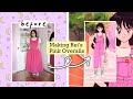 Transforming A Dress Into Rei&#39;s Pink Overalls from Sailor Moon!