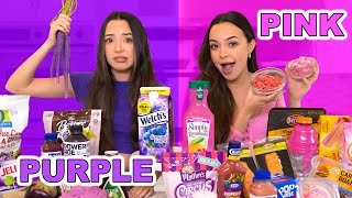 Eating Only One Color of Food for 24 Hours!  Merrell Twins