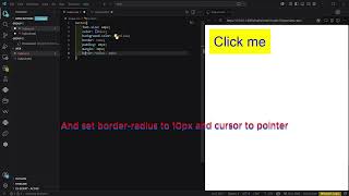 How to change border, padding, margin, border-radius and cursor for a button? (part 2)