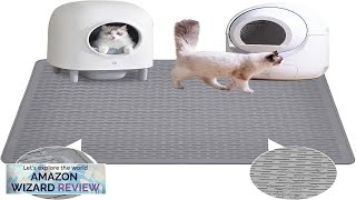 Cat Litter MatWaterproof Soft Litter Mat39x27in Large Rubber Litter Box MatWashable Cat Review screenshot 4