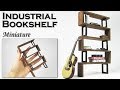 Miniature Industrial Modern Bookshelf Miniature Industrial Modern Bookshelf