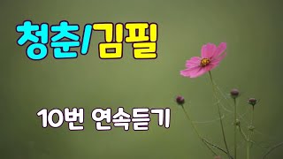 청춘/김필  노래  10번 연속듣기