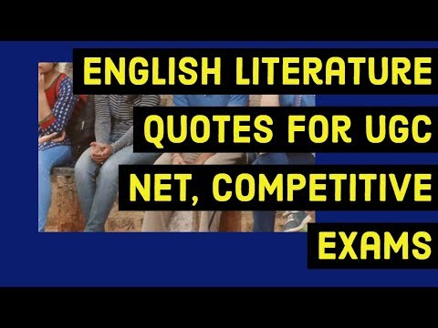 english-literature-quotes-for-ugc-net,-competitive-exams