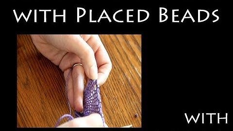 Beaded Bind Off with Placed Beads