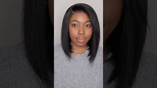 HOW TO STYLE A 10 INCH YAKI STRAIGHT BOB WIG FT. NADULA HAIR nadulahair bobwig amazonwig shorts