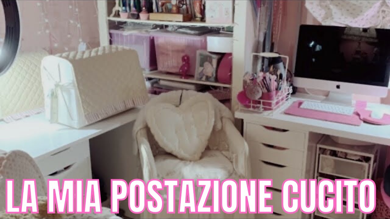POSTAZIONE CUCITO | SEWING ROOM TOUR @CristianaCarpentieri Cucito sartoriale e creativo #cucito