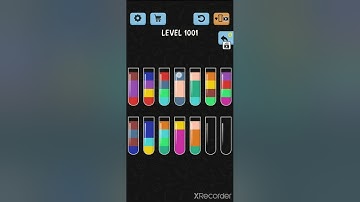solve and solution water color sort game level 1001