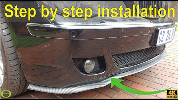 How to install the Amazon Samurai front lip / skirt on a BMW bumper - step by by step instructions