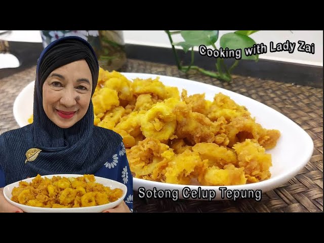 Sotong Goreng Tepung (Nasi Daun Pisang) Chef Zaidah class=