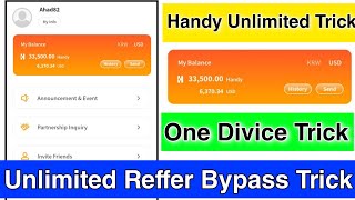 Handy Pick New Loot Unlimited Trick With Proof  Handy Pick One Divice Reffer Bypass Trick