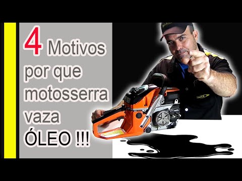 Vídeo: Por que minha motosserra está vazando óleo de corrente?