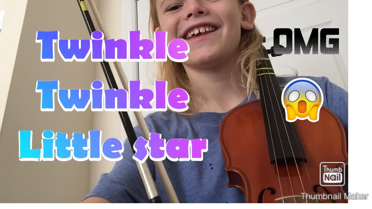 Twinkle twinkle little star on violin 🎻 - YouTube