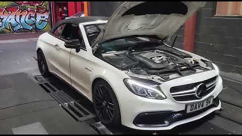 Mercedes C63s in for a custom stage  1 remap and dyno package at MSL 😎