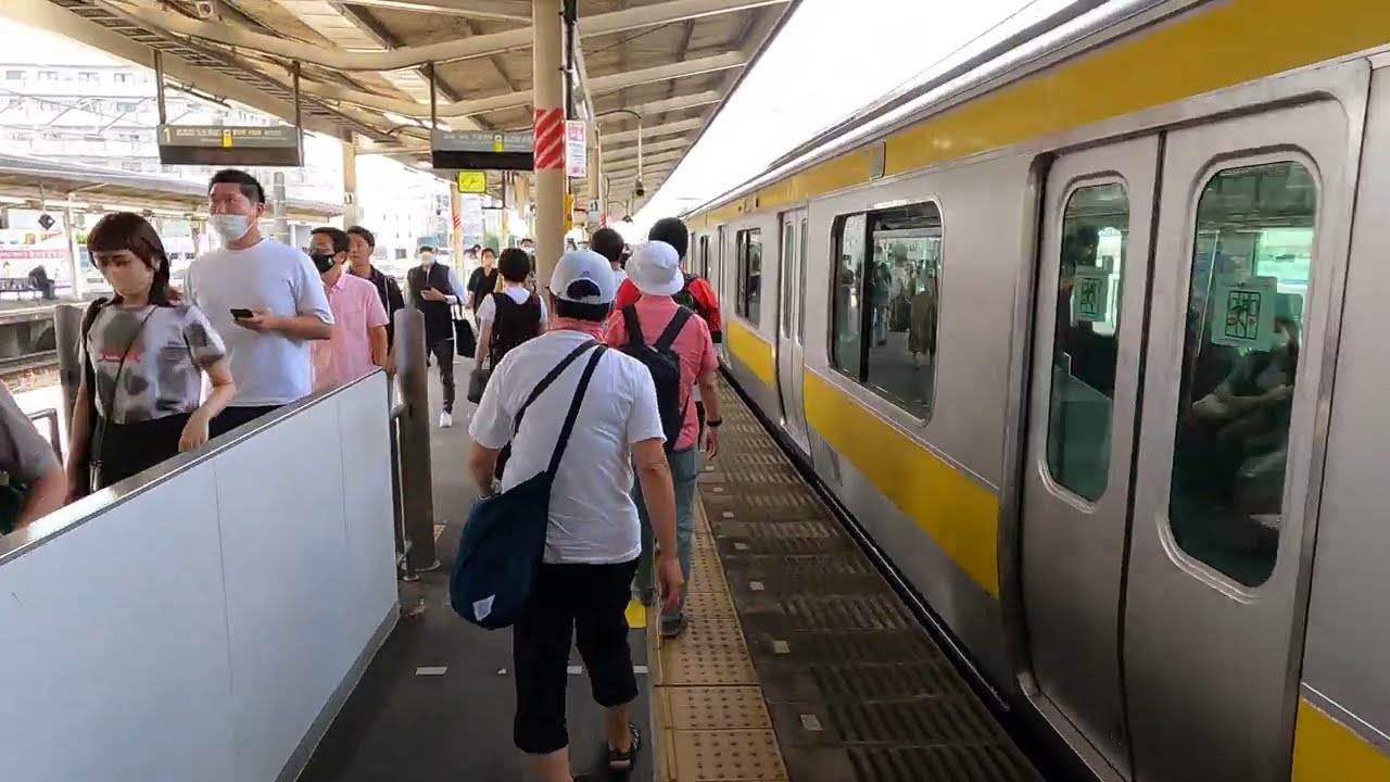 Makuharihongo Station JB34 | JR Chuo Sobu Line Walks | Tokyo Railways Exploration | Japan 4K ASMR