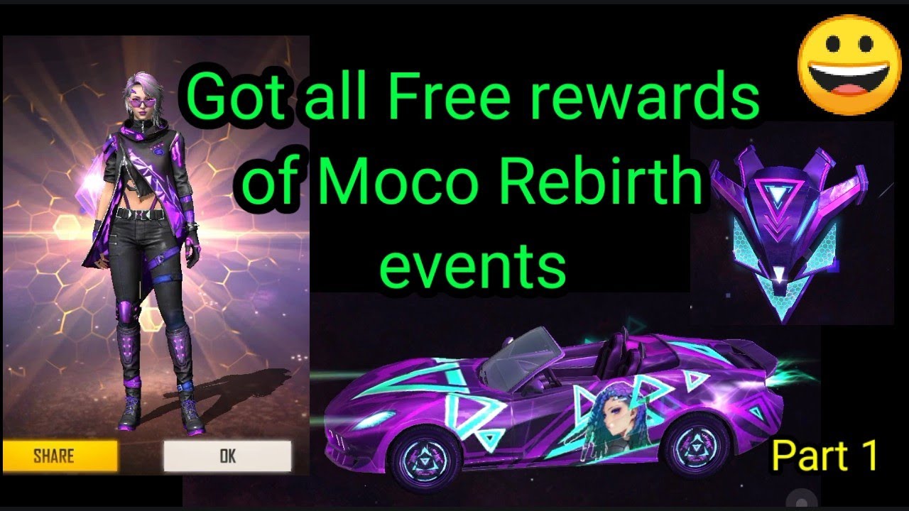 Got all Free rewards of moco rebirth event 😀 - PART 1