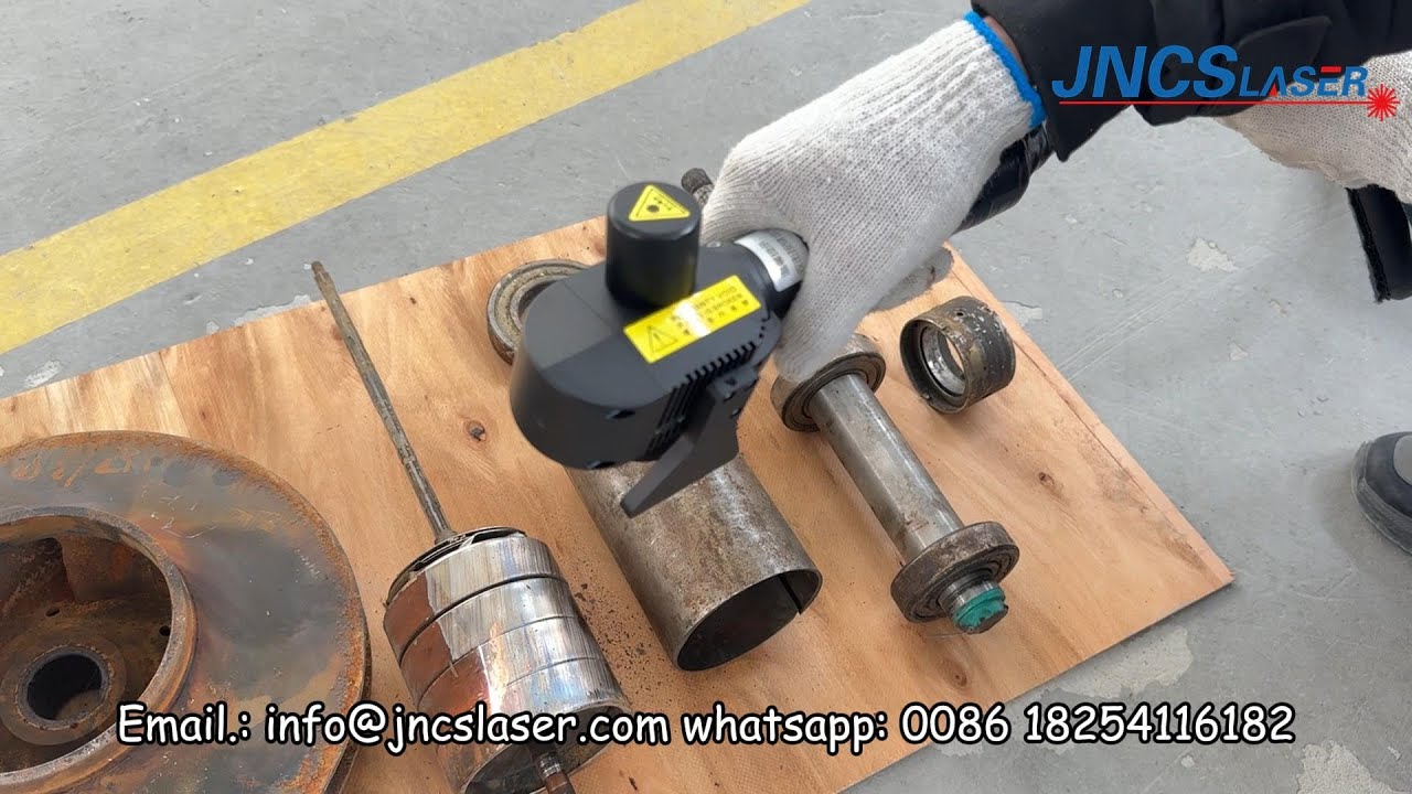 300w 5mj pulse fiber laser cleaning machine removal of rust, dirt (oil, etc) for engine parts